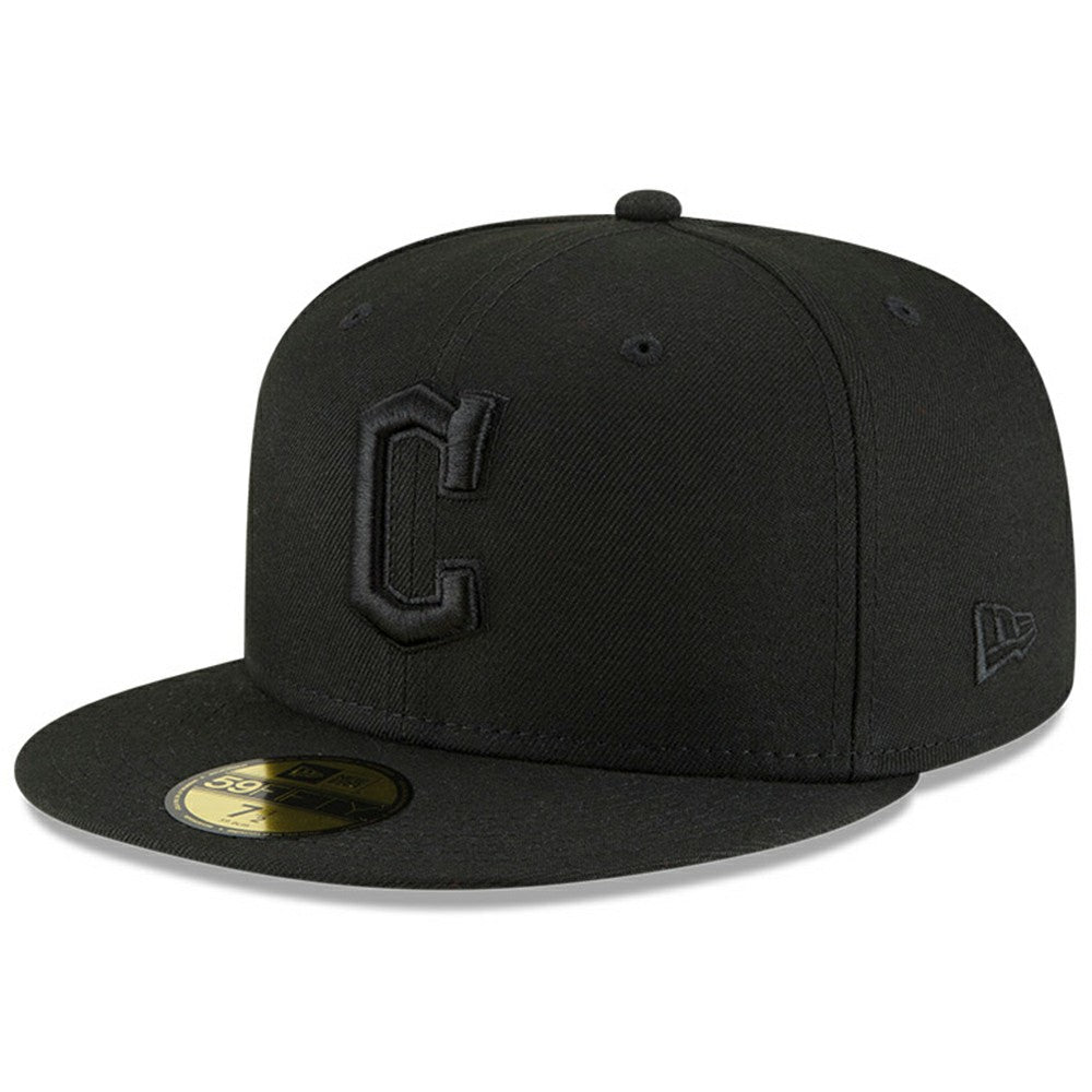Cleveland Guardians New Era 59FIFTY Fitted Hat - Black/Black - New Era Online