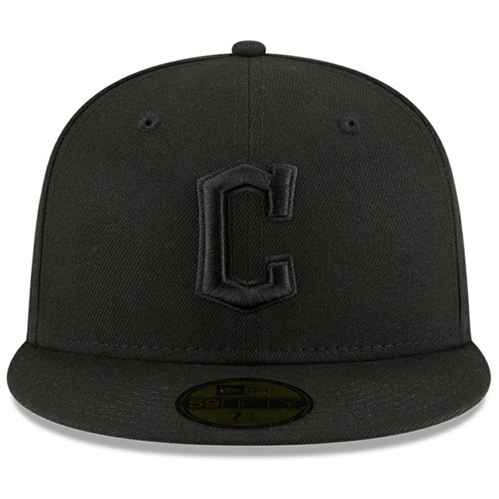Cleveland Guardians New Era 59FIFTY Fitted Hat - Black/Black - New Era Online