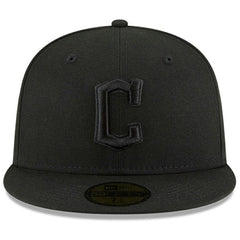 Cleveland Guardians New Era 59FIFTY Fitted Hat - Black/Black - New Era Online