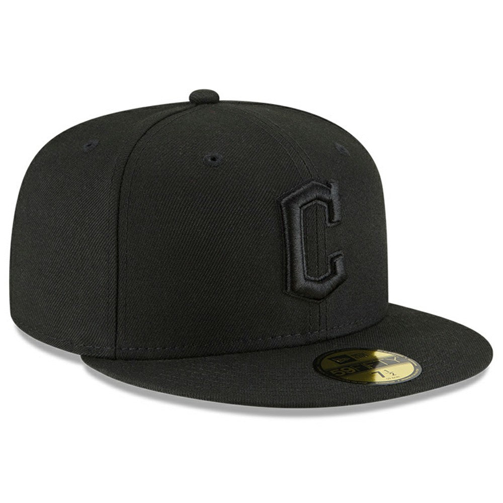 Cleveland Guardians New Era 59FIFTY Fitted Hat - Black/Black - New Era Online