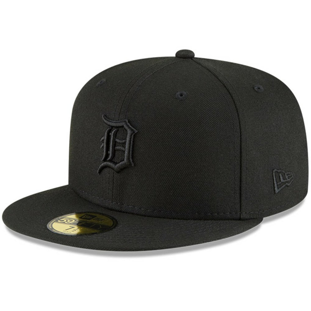 Detroit Tigers New Era Black on Black 59FIFTY Fitted Hat - New Era Online