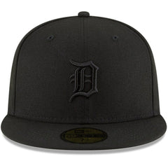 Detroit Tigers New Era Black on Black 59FIFTY Fitted Hat - New Era Online