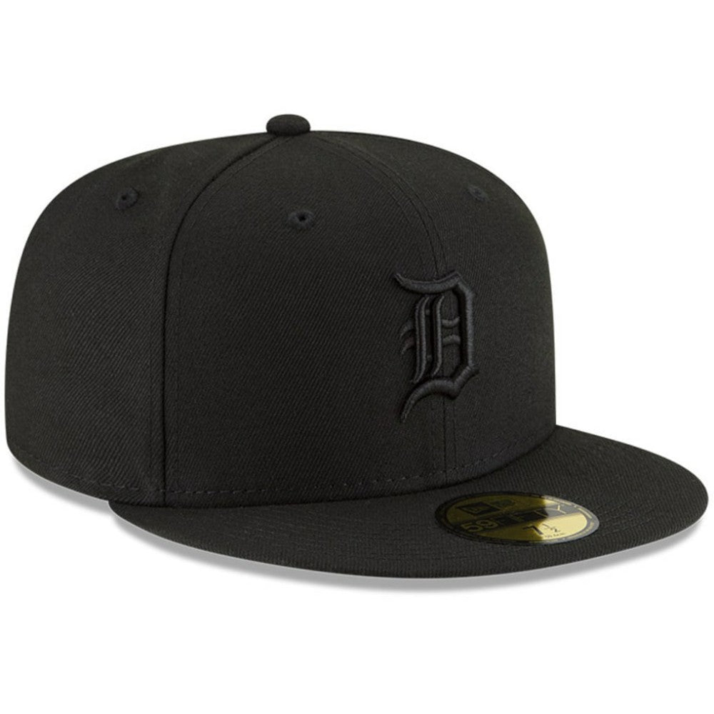 Detroit Tigers New Era Black on Black 59FIFTY Fitted Hat - New Era Online