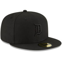 Detroit Tigers New Era Black on Black 59FIFTY Fitted Hat - New Era Online