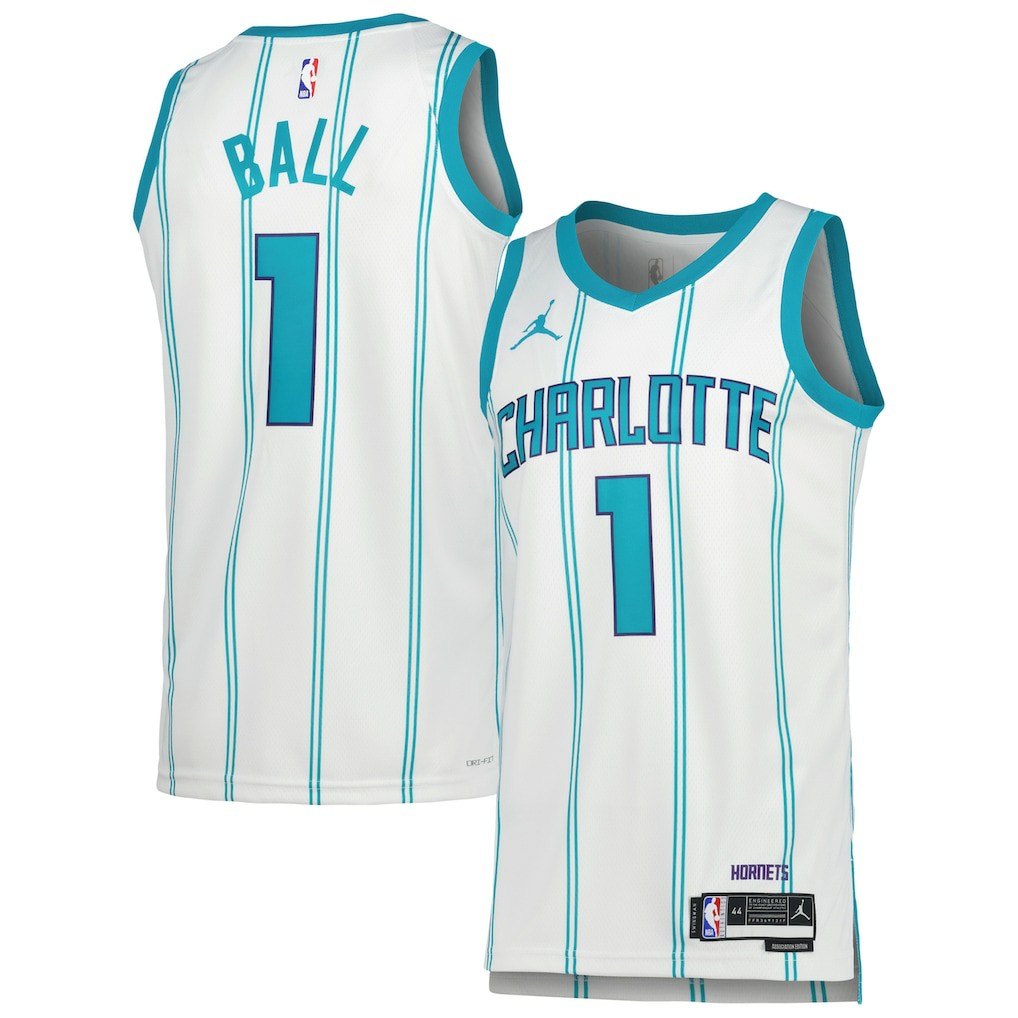 LaMelo Ball Charlotte Hornets Jordan Brand Unisex Swingman Jersey Association Edition White