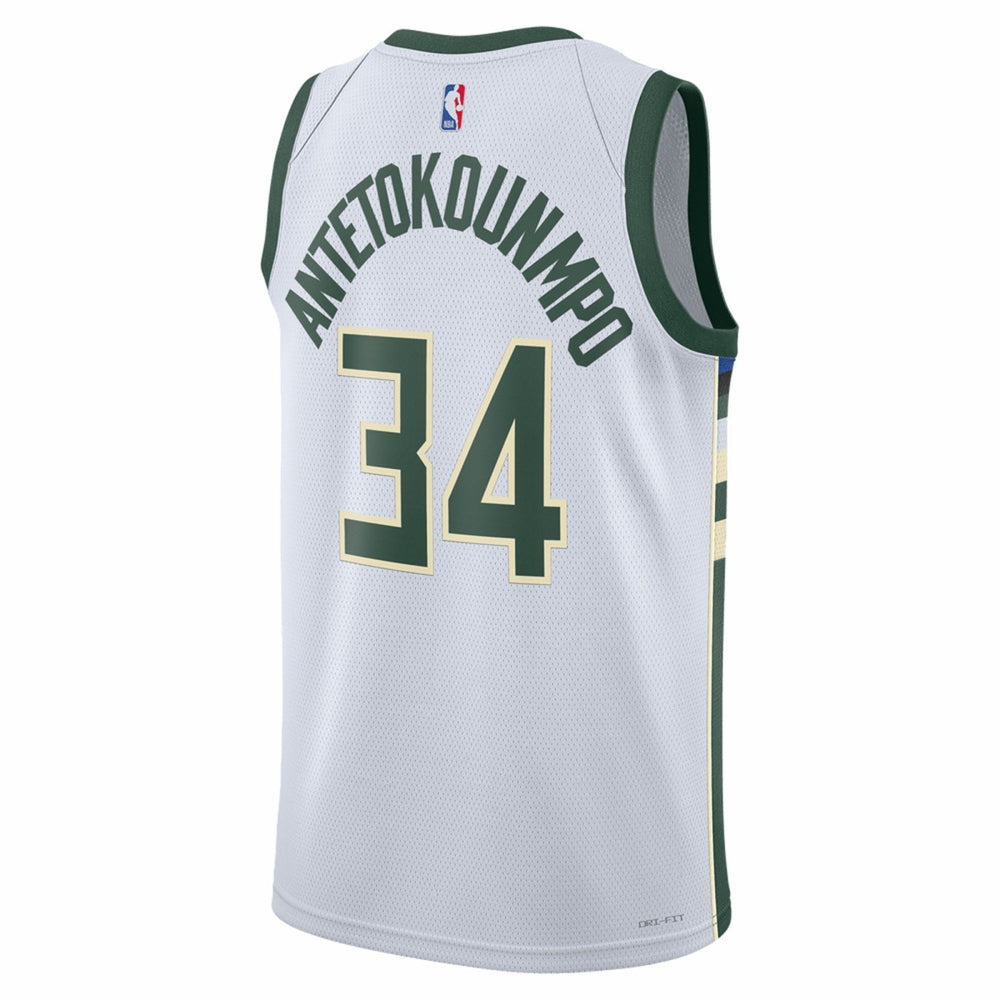 Giannis Antetokounmpo Milwaukee Bucks Unisex Swingman Jersey Association Edition White | Nike Near Me