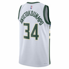 Giannis Antetokounmpo Milwaukee Bucks Unisex Swingman Jersey Association Edition White | Nike Near Me