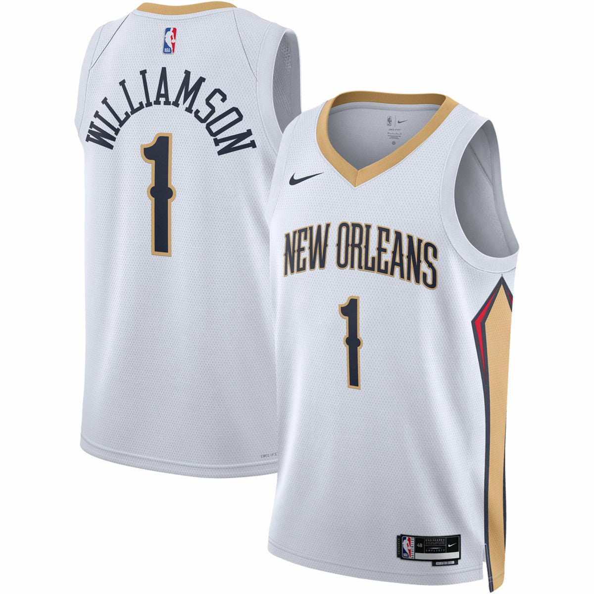 Zion Williamson New Orleans Pelicans Unisex Swingman Jersey Association Edition White | Nike outlet