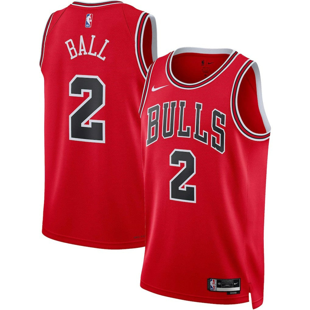Lonzo Ball Chicago Bulls Unisex Swingman Jersey for sale Icon Editi- Red | Nike Near Me