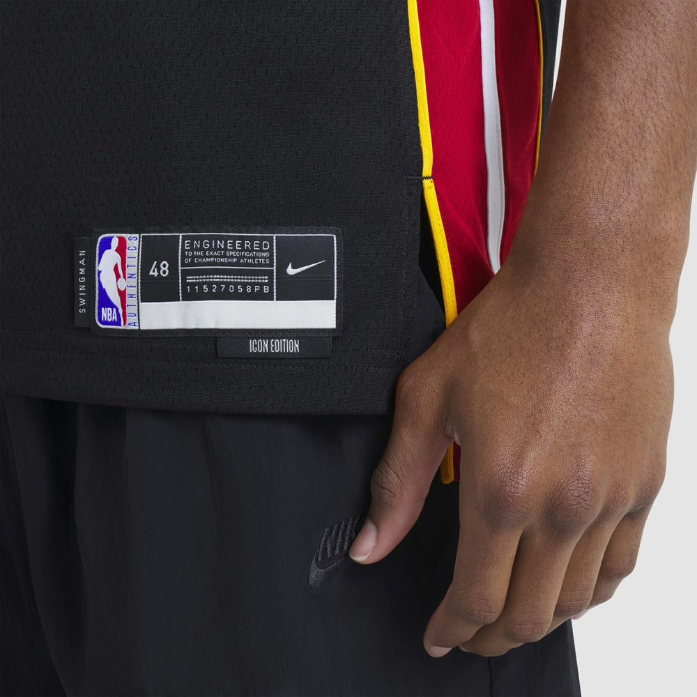 Tyler Herro Miami Heat Unisex Swingman Jersey Icon Edition Black | Nike for sale
