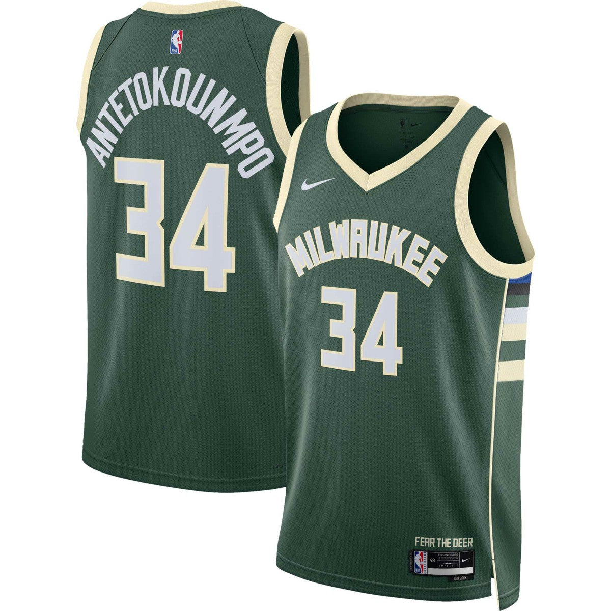 Giannis Antetokounmpo Milwaukee Bucks Unisex Swingman Jersey Icon Edition Hunter Green | Nike online