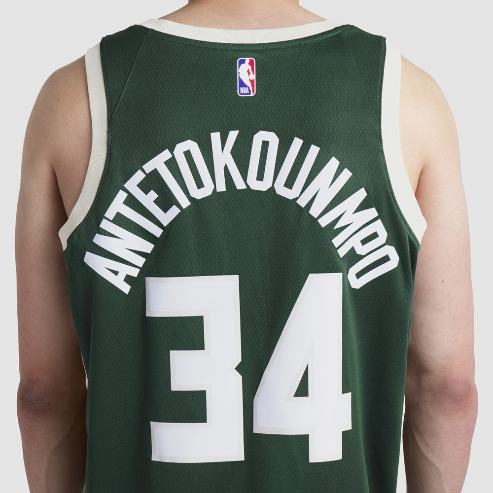 Giannis Antetokounmpo Milwaukee Bucks Unisex Swingman Jersey Icon Edition Hunter Green | Nike online
