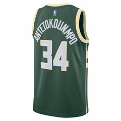 Giannis Antetokounmpo Milwaukee Bucks Unisex Swingman Jersey Icon Edition Hunter Green | Nike online