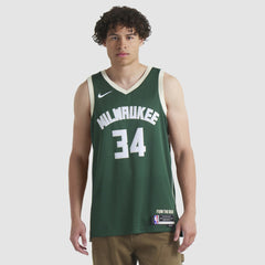 Giannis Antetokounmpo Milwaukee Bucks Unisex Swingman Jersey Icon Edition Hunter Green | Nike online