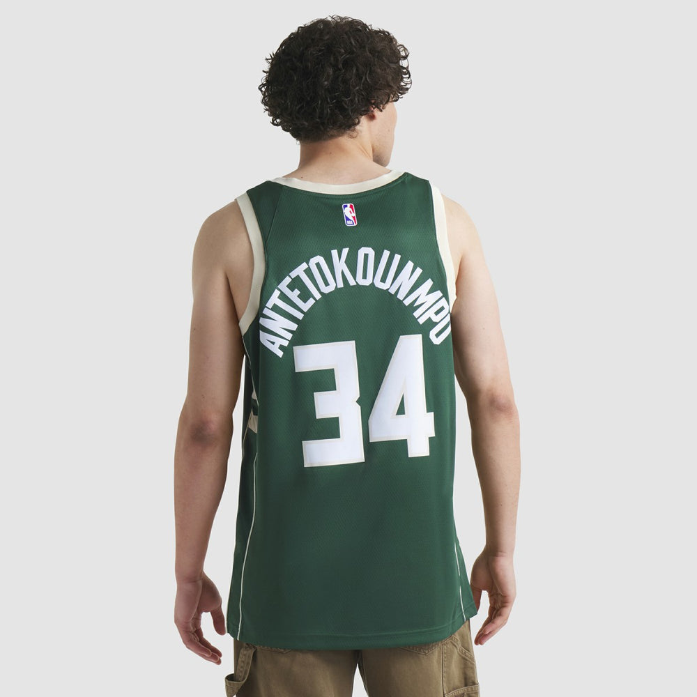 Giannis Antetokounmpo Milwaukee Bucks Unisex Swingman Jersey Icon Edition Hunter Green | Nike online