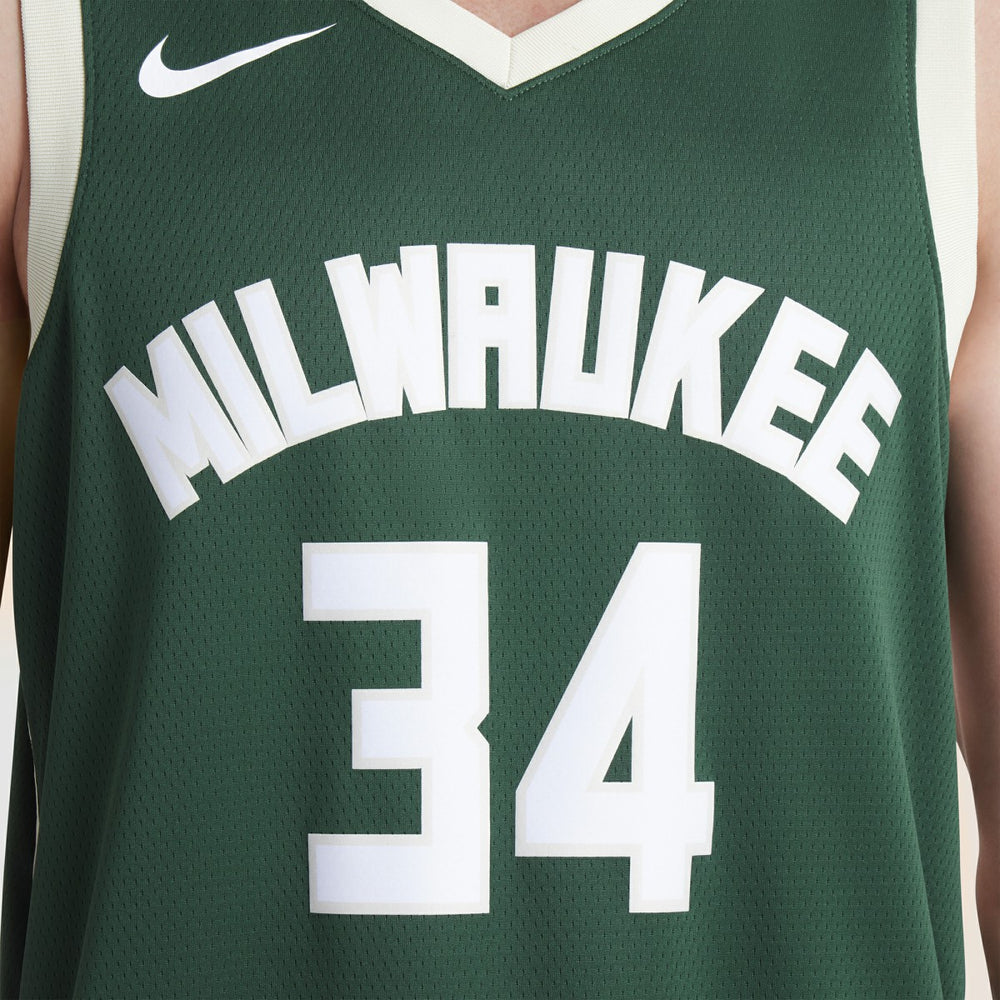 Giannis Antetokounmpo Milwaukee Bucks Unisex Swingman Jersey Icon Edition Hunter Green | Nike online