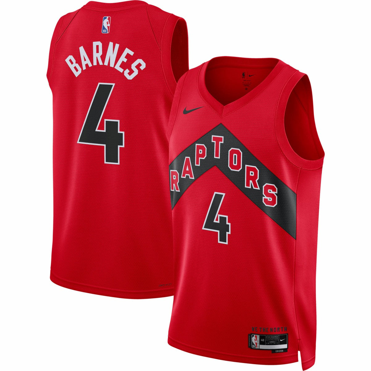 Scottie Barnes Toronto Raptors Unisex Swingman Jersey Icon Edition Red | Nike for sale