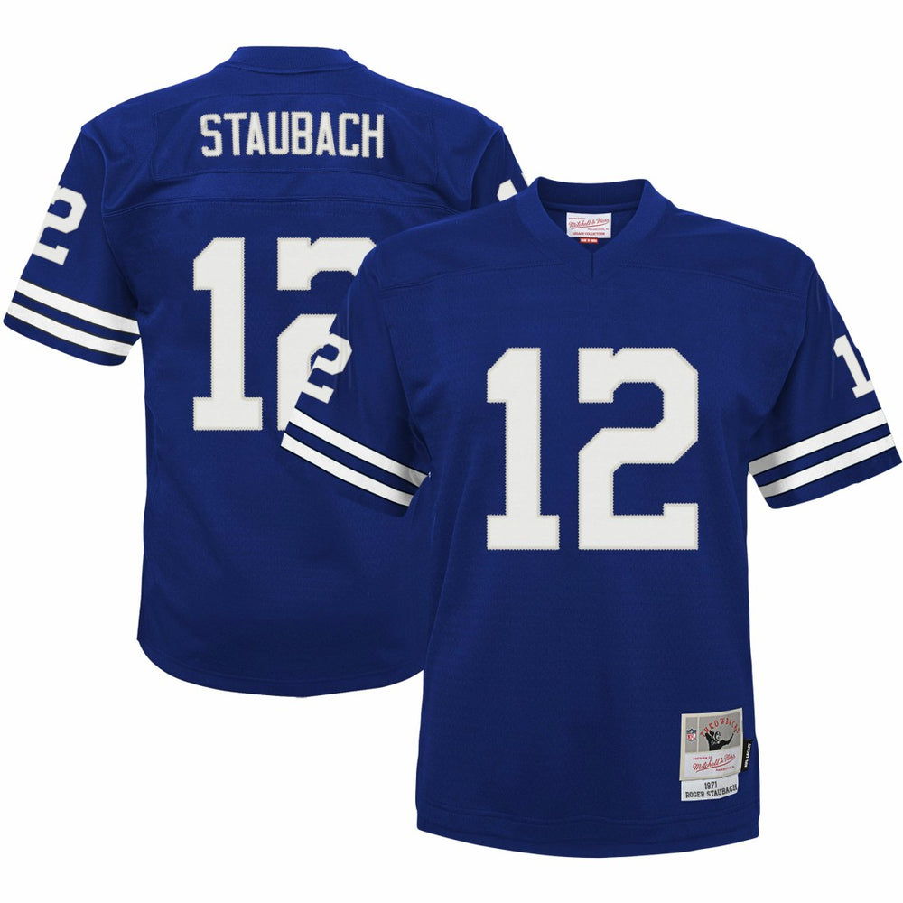 Mitchell & Ness Roger Staubach Dallas Cowboys Preschool 1971 Retired Player Legacy Jersey Navy