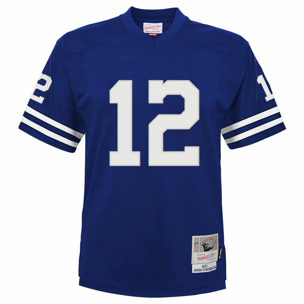 Mitchell & Ness Roger Staubach Dallas Cowboys Preschool 1971 Retired Player Legacy Jersey Navy