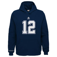 Mitchell & Ness Dallas Cowboys Youth Retired Player Name & Number Pullover Hoodie Navy