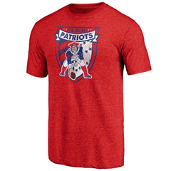 New England Patriots Hometown Collection The Shield Tri-Blend T-Shirt Red