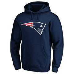 New England Patriots Primary Logo Fitted Pullover Hoodie Navy