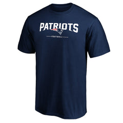 New England Patriots Team Lockup T-Shirt Navy