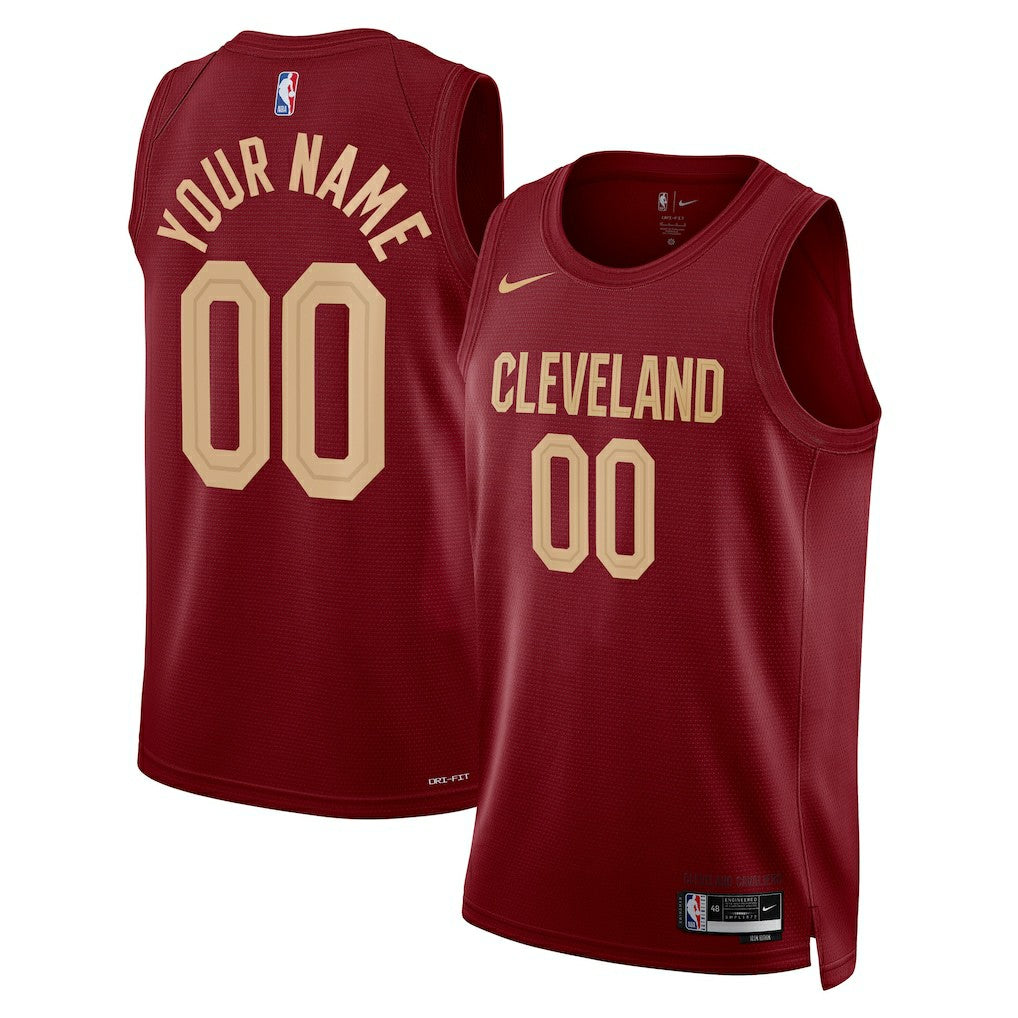 Cleveland Cavaliers Unisex Swingman Custom Jersey Burgundy for sale Icon Edition | Nike discount