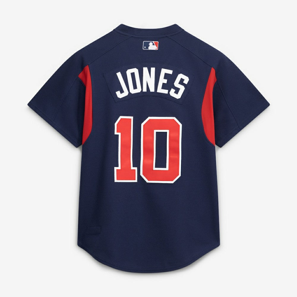Chipper Jones Atlanta Braves Mitchell & Ness Authentic Batting Practice Jersey - Navy - Mitchell & Ness Online
