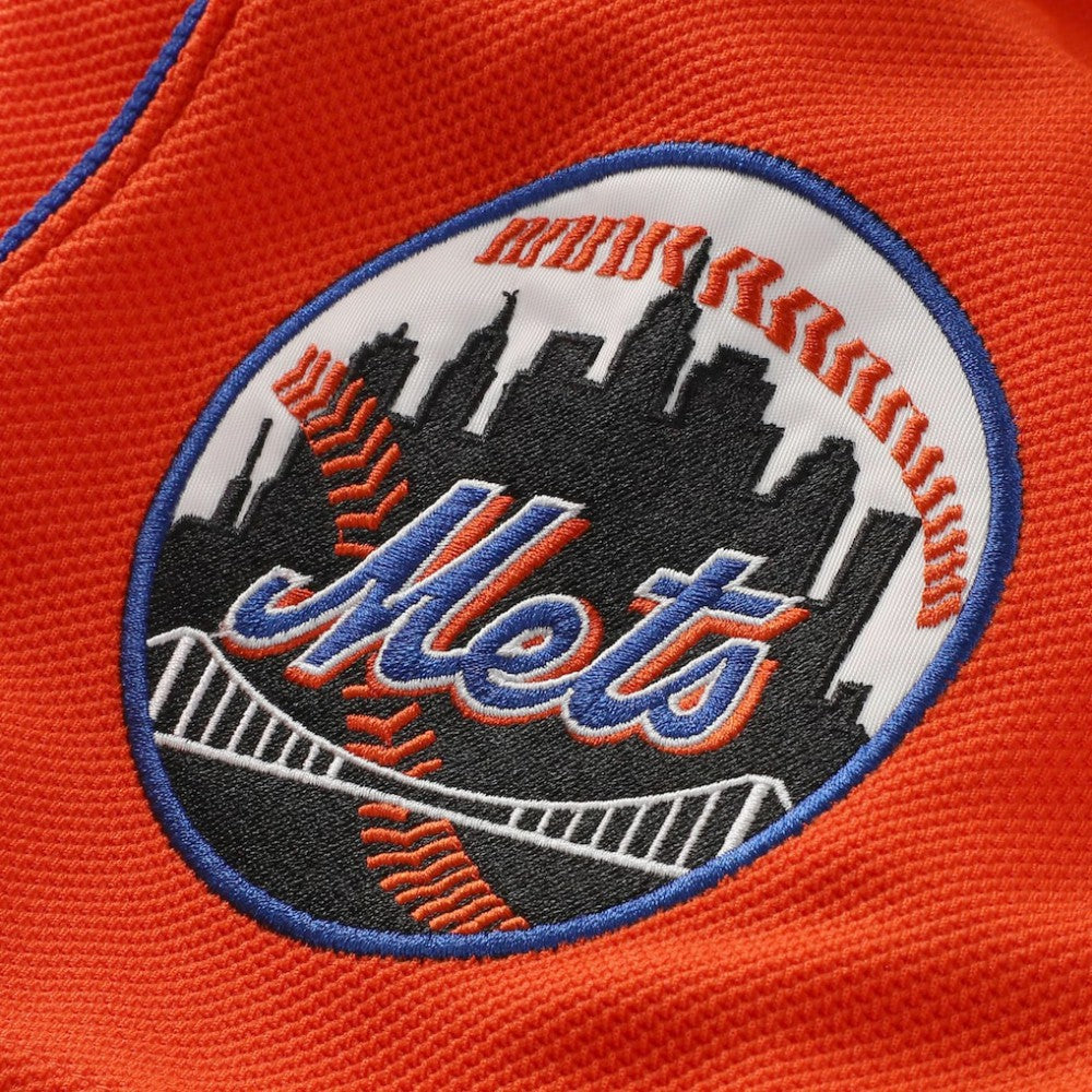Mike Piazza New York Mets Mitchell & Ness Cooperstown Collection Mesh Batting Practice Button-Up Jersey - Orange - Mitchell & Ness Online