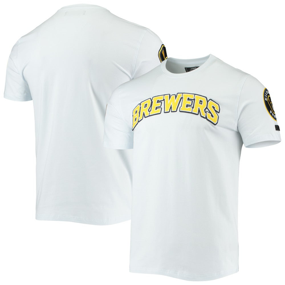 Milwaukee Brewers Pro Standard Team Logo T-Shirt - White - MLB Sale
