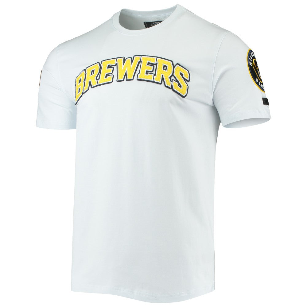 Milwaukee Brewers Pro Standard Team Logo T-Shirt - White - MLB Sale