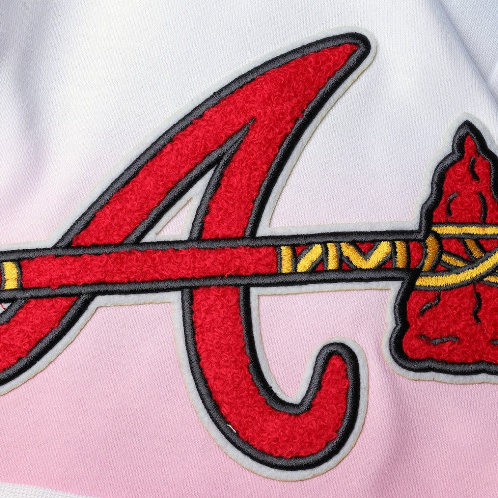 Atlanta Braves Pro Standard Team Logo Pro Ombre Shorts - Blue/Pink - MLB Sale