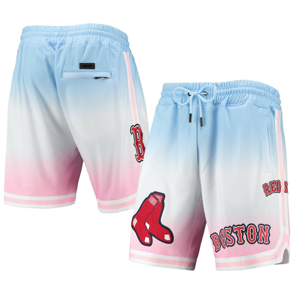 Boston Red Sox Pro Standard Team Logo Pro Ombre Shorts - Blue/Pink - MLB on Sale