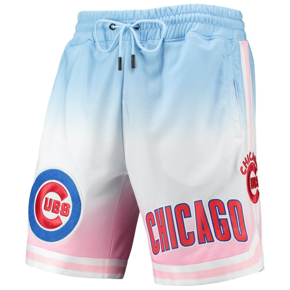 Chicago Cubs Pro Standard Team Logo Pro Ombre Shorts - Blue/Pink - MLB Lifestyle