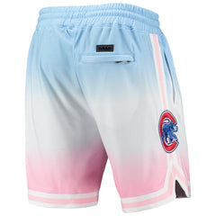 Chicago Cubs Pro Standard Team Logo Pro Ombre Shorts - Blue/Pink - MLB Lifestyle