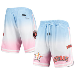 Houston Astros Pro Standard Team Logo Pro Ombre Shorts - Blue/Pink - MLB Discount
