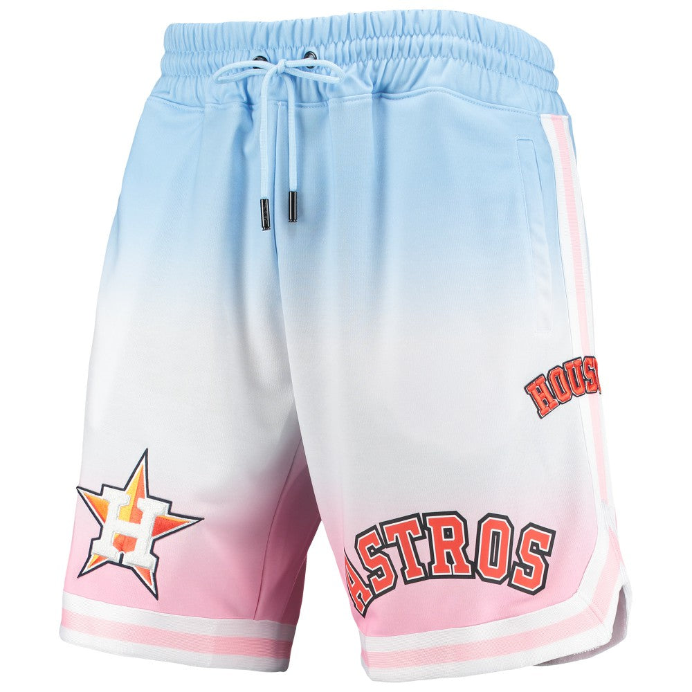Houston Astros Pro Standard Team Logo Pro Ombre Shorts - Blue/Pink - MLB Discount
