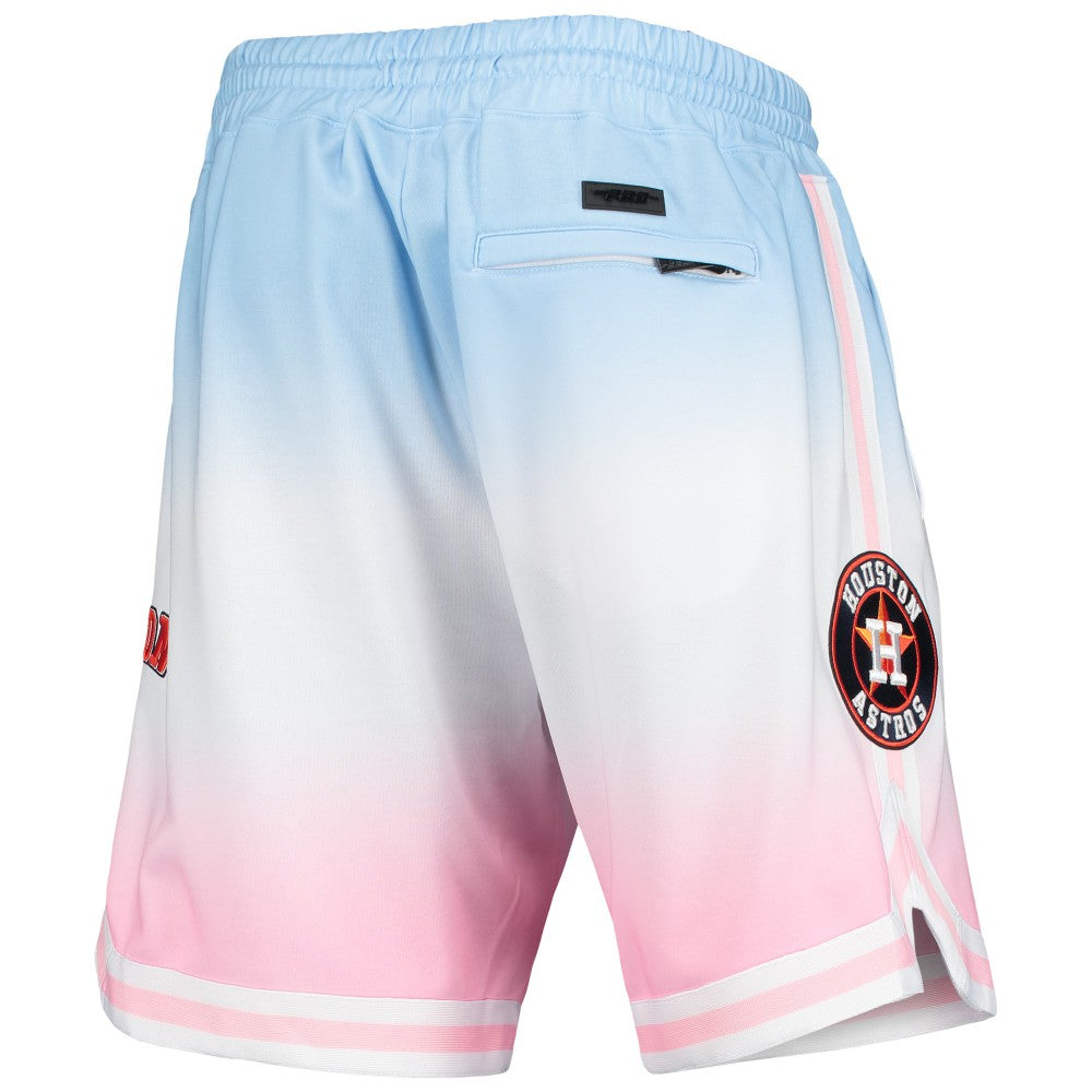Houston Astros Pro Standard Team Logo Pro Ombre Shorts - Blue/Pink - MLB Discount