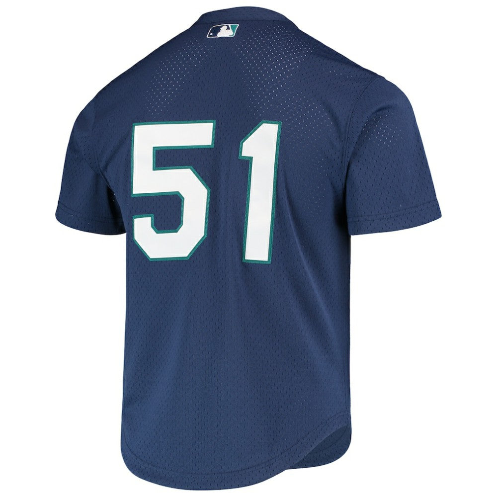 Ichiro Suzuki Seattle Mariners Mitchell & Ness Authentic Batting Practice Jersey - Navy - Mitchell & Ness Online