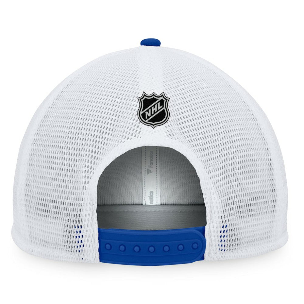 St. Louis Blues Fanatics Special Edition 2.0 Trucker Snapback Adjustable Hat - Gold/Blue - NHL 4655592