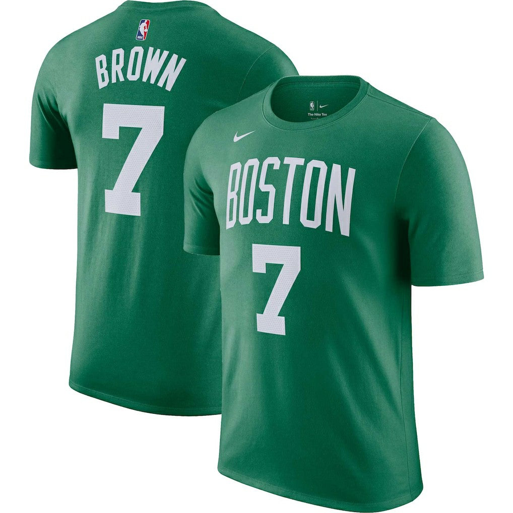 Jaylen Brown Boston Celtics Icon 2022/23 Name & Number T-Shirt Kelly Green | Nike