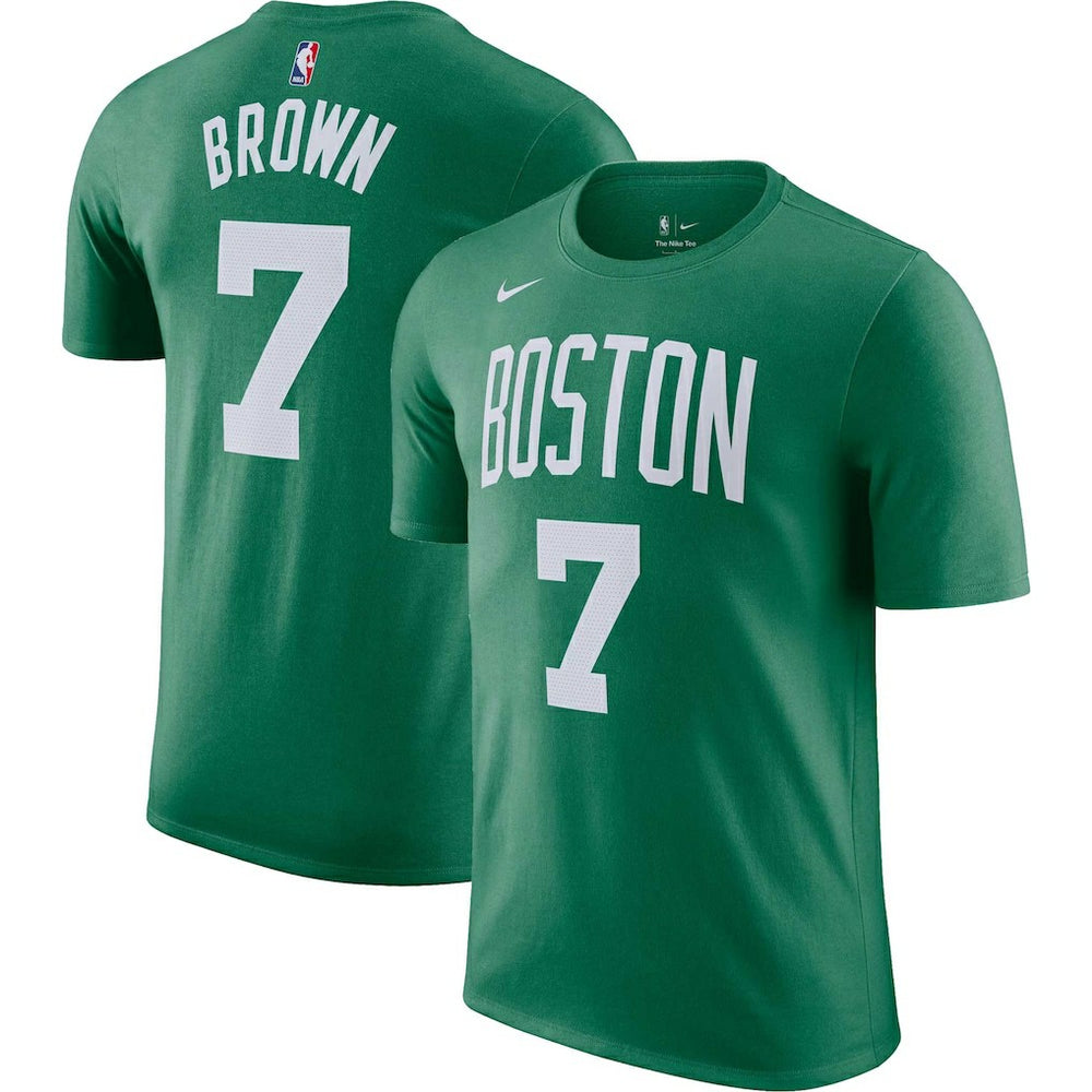 Jaylen Brown Boston Celtics Icon 2022/23 Name & Number T-Shirt Kelly Green | Nike