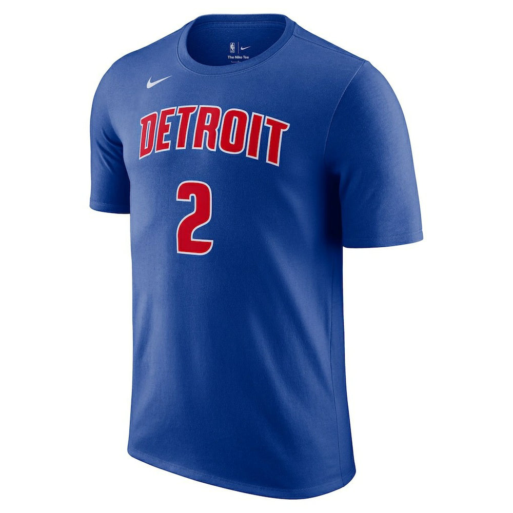 Cade Cunningham Detroit Pistons Icon 2022/23 Name & Number T-Shirt for sale Blue | Nike discount