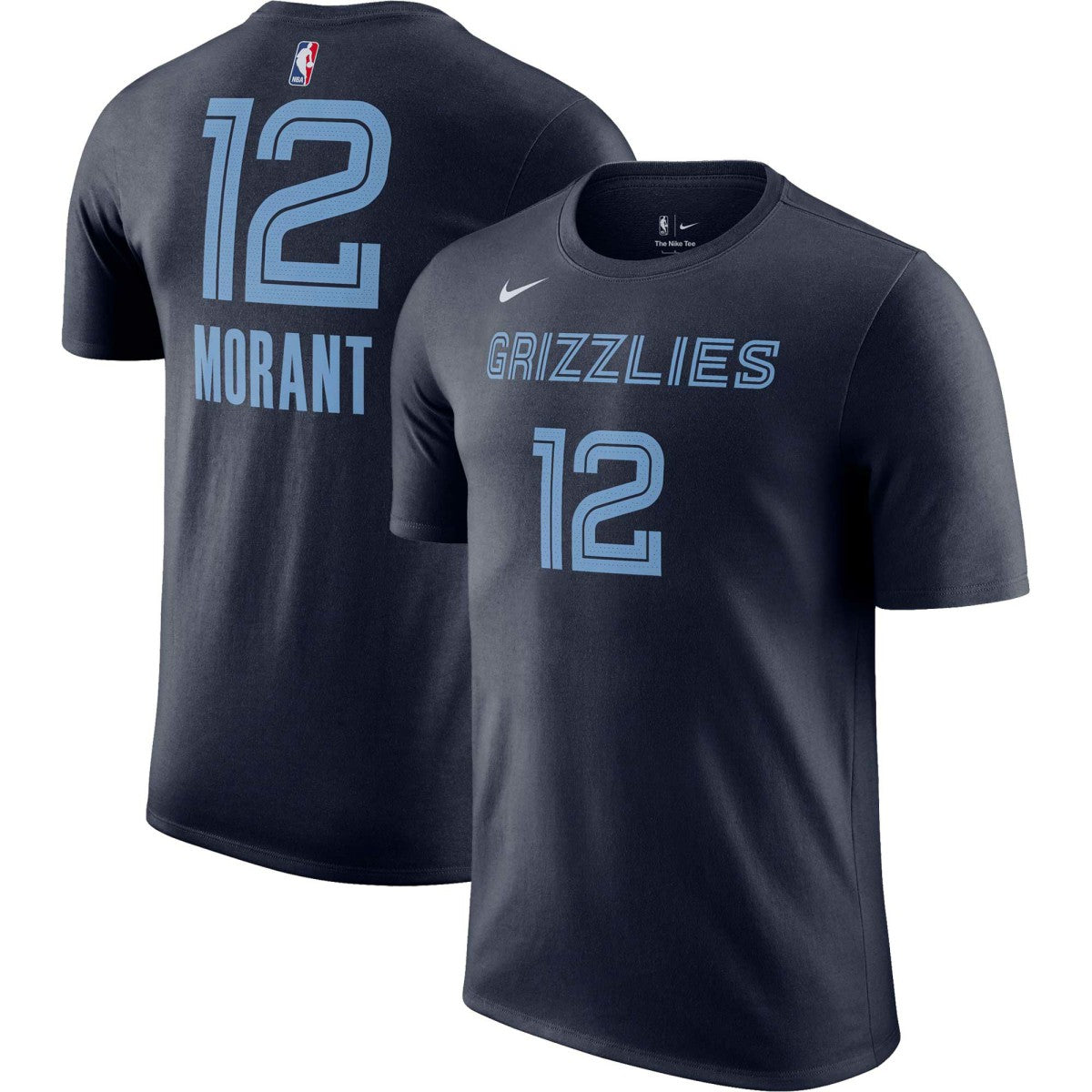 Ja Morant Memphis Grizzlies Icon 2022/23 Name & Number T-Shirt Navy | Nike