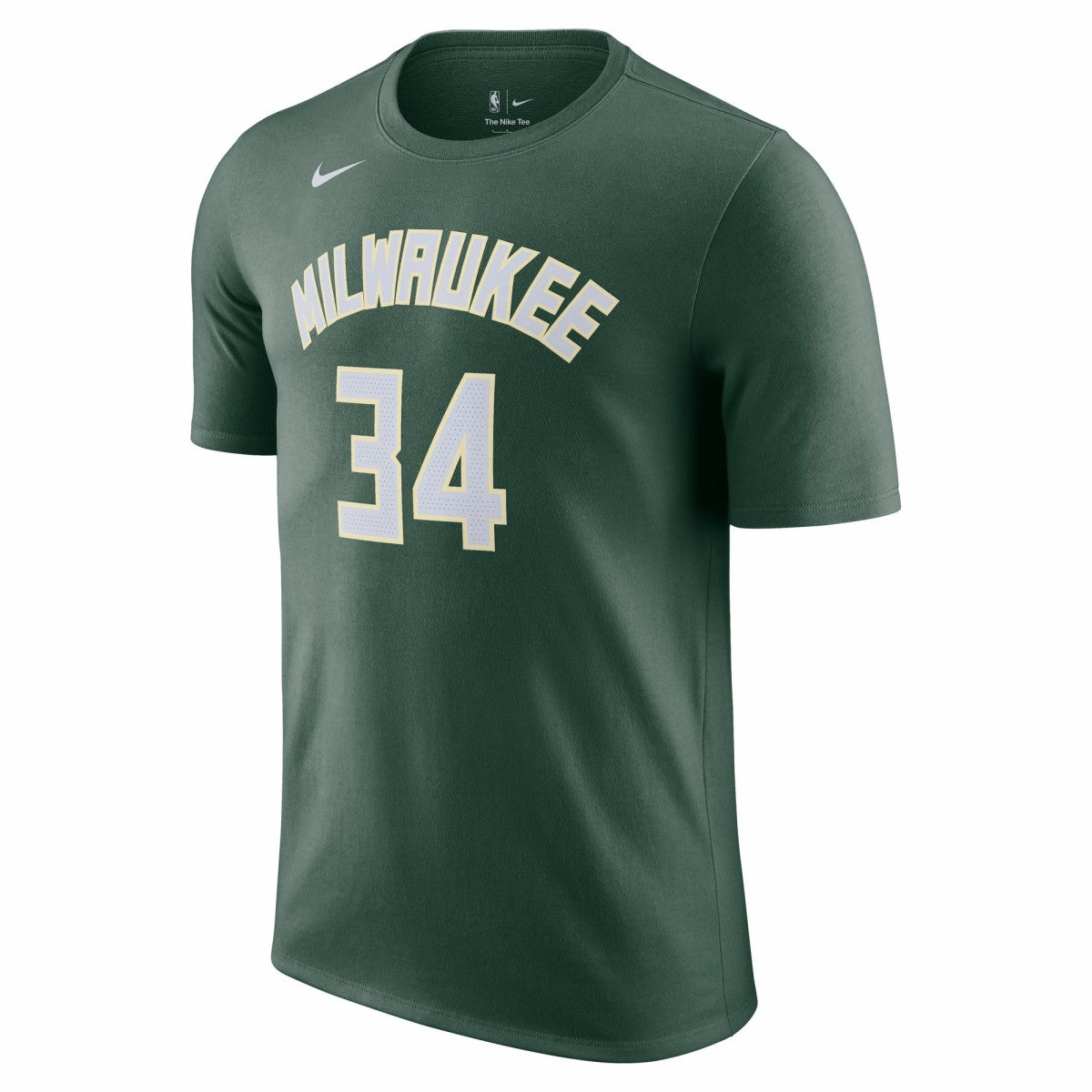 Giannis Antetokounmpo Milwaukee Bucks Icon 2022/23 Name & Number T-Shirt Hunter Green | Nike outlet