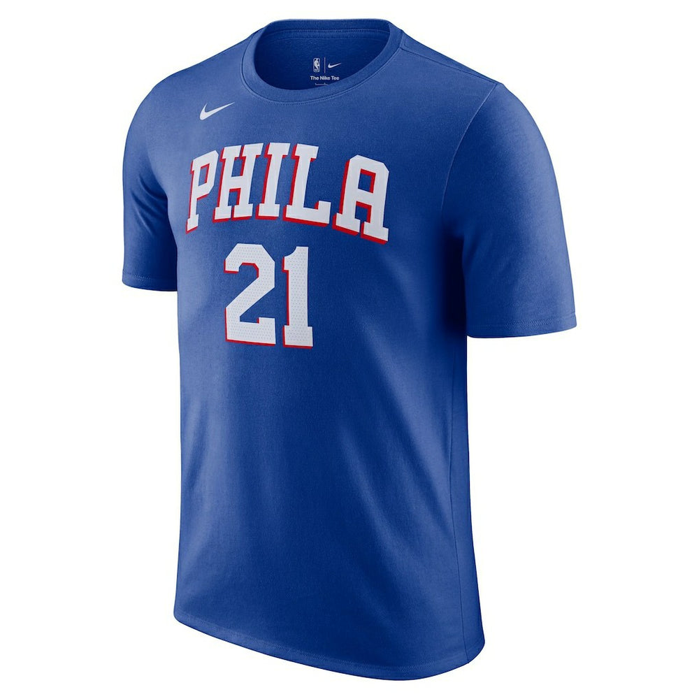 Joel Embiid Philadelphia 76ers Icon 2022/23 Name & Number T-Shirt Royal | Nike