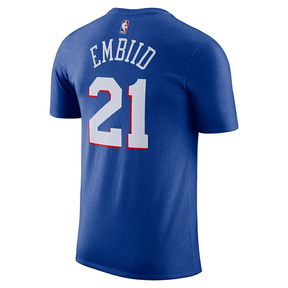 Joel Embiid Philadelphia 76ers Icon 2022/23 Name & Number T-Shirt Royal | Nike