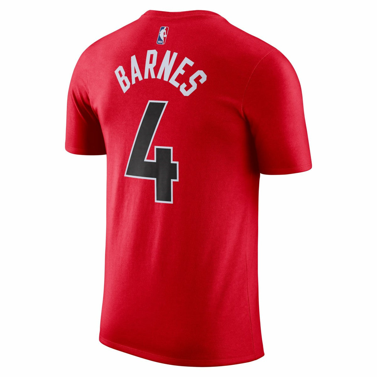 Scottie Barnes Toronto Raptors Icon 2022/23 Name & Number T-Shirt Red | Nike Lifestyle