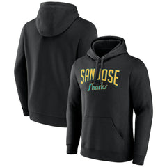 San Jose Sharks Fanatics Special Edition 2.0 Wordmark Pullover Hoodie - Black - NHL 4659680